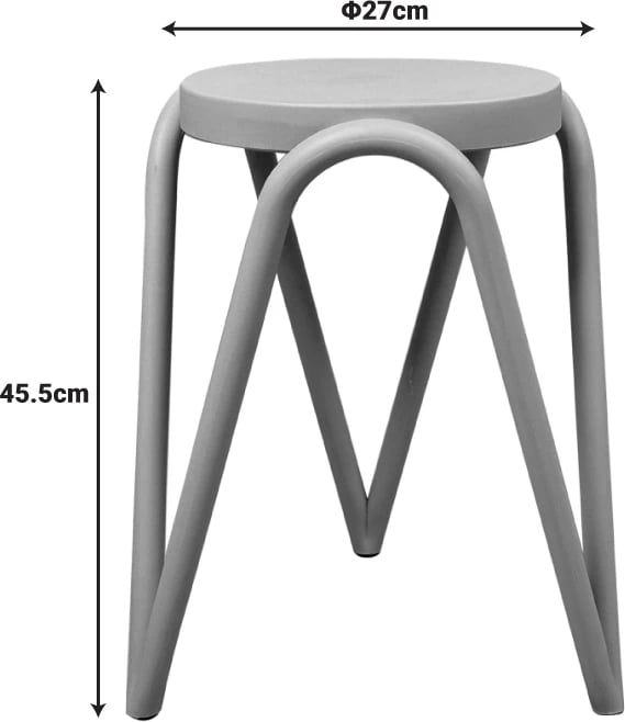 Karrige për bar Serzona, ngjyrë e bardhë, Φ27x45.5cm
