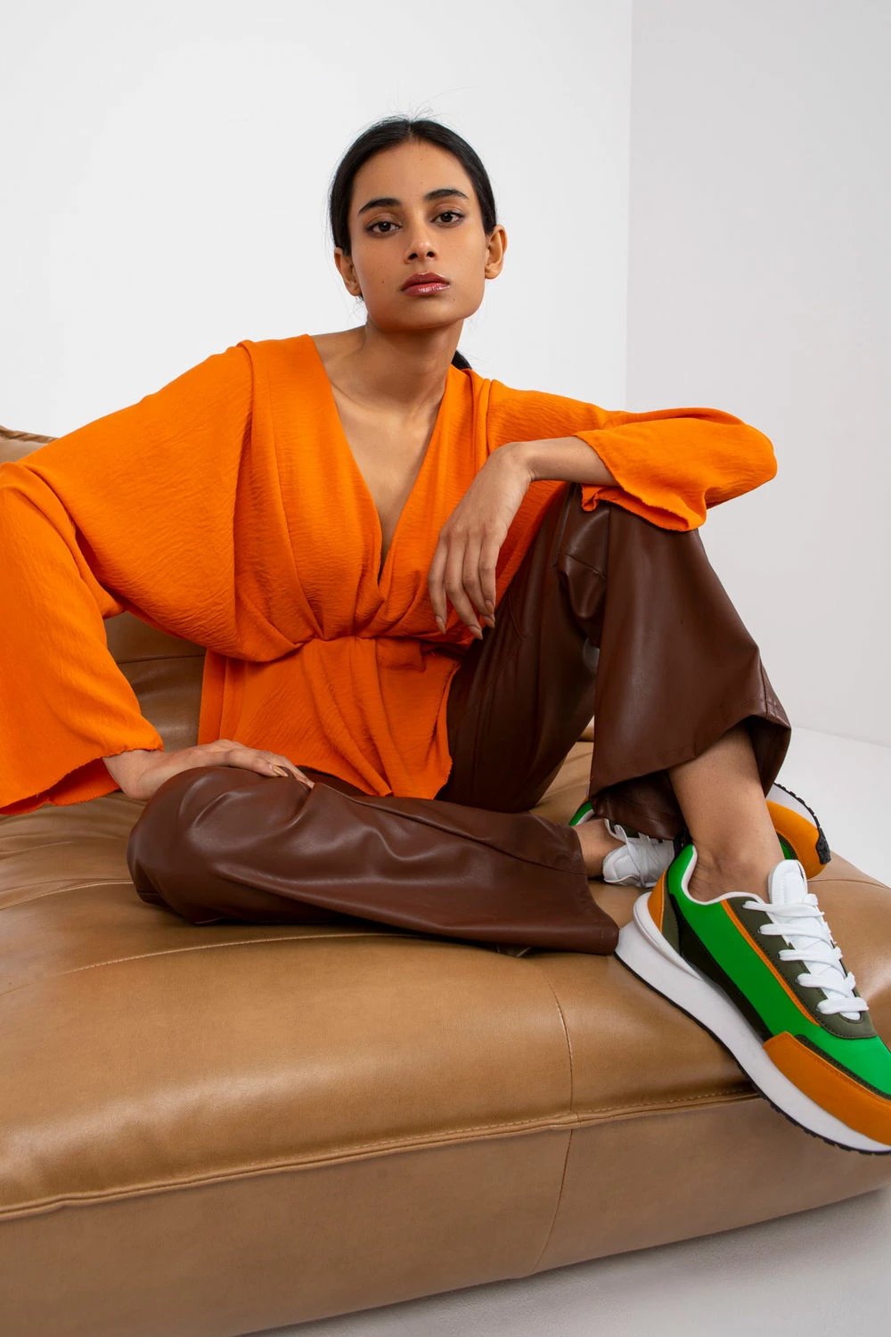 Bluzë Italy Moda 162547, portokalli