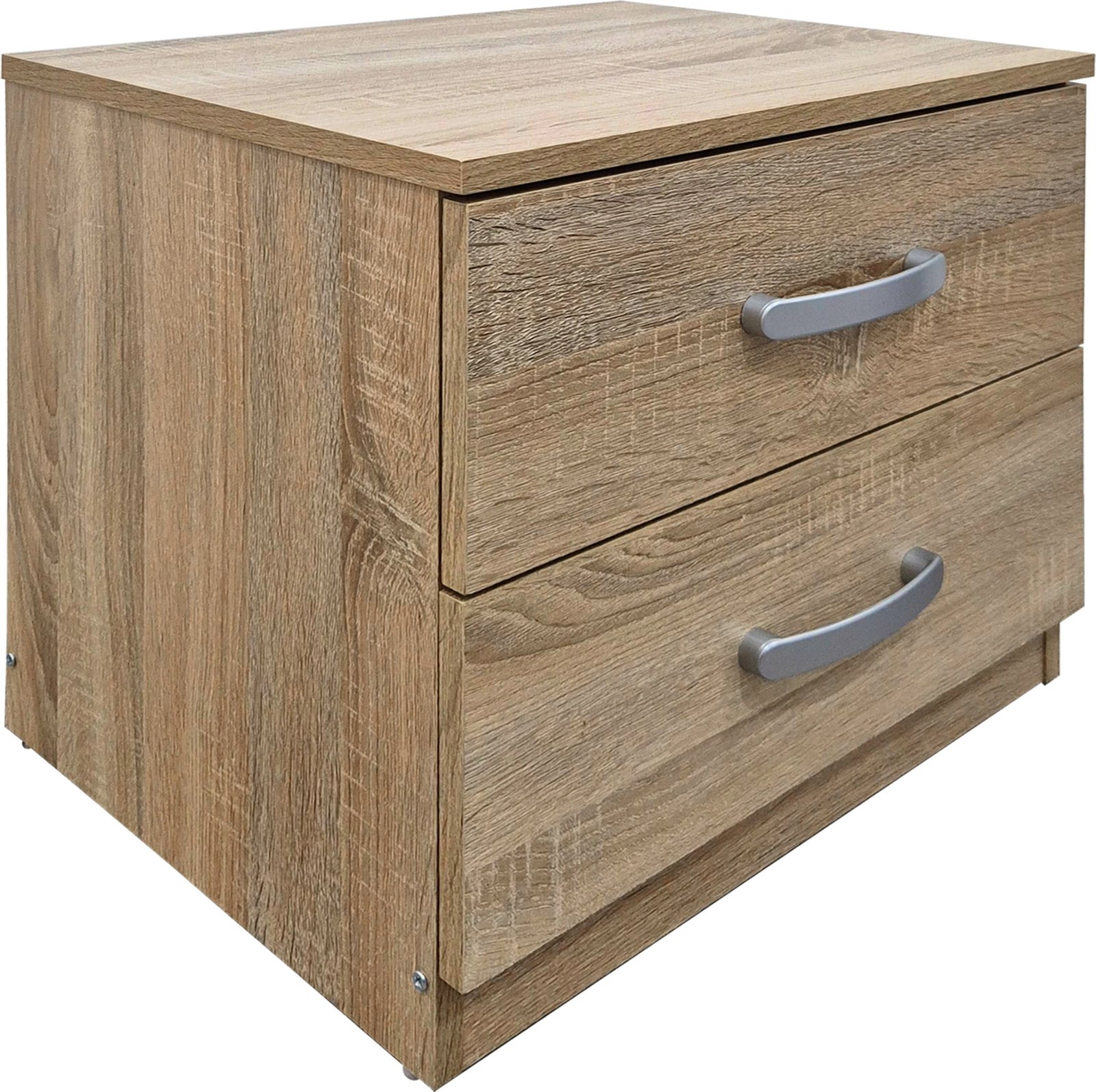 Set dhome gjumi Athos, ngjyrë sonoma, krevat 90x190cm me komodinë, 2 pjesë