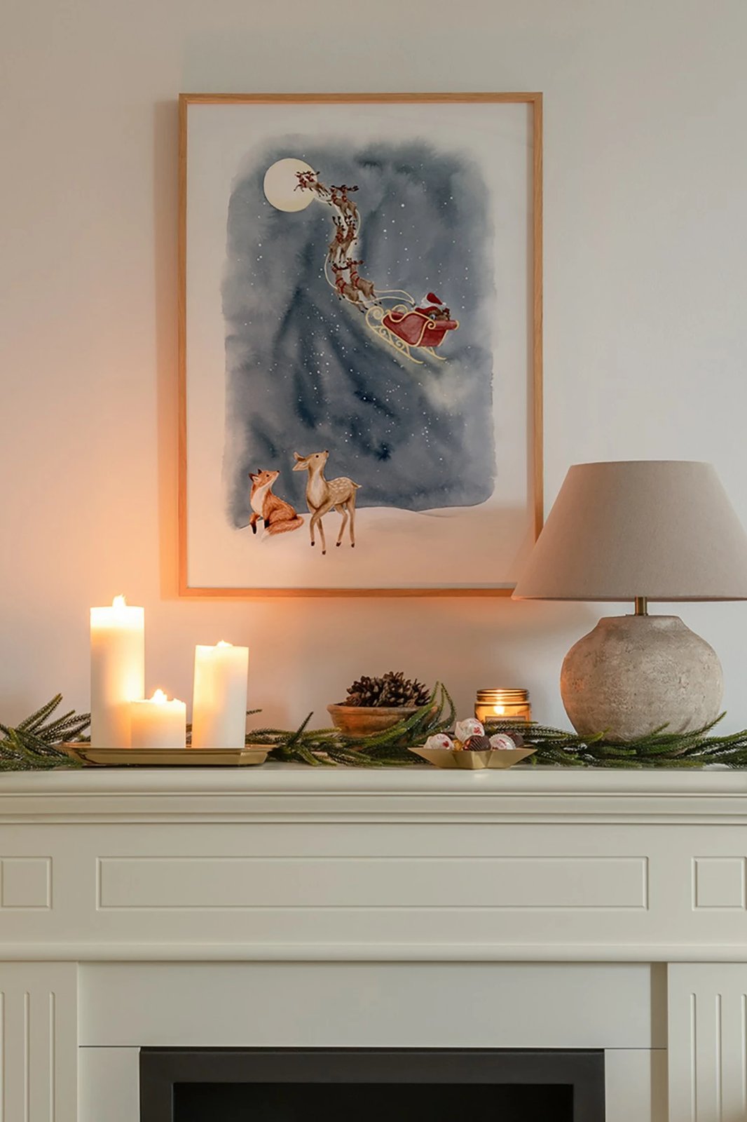 Pikturë dekorative me kornizë, shumëngjyrëshe, Wallity, Tekhamcerceve102, 33x48cm