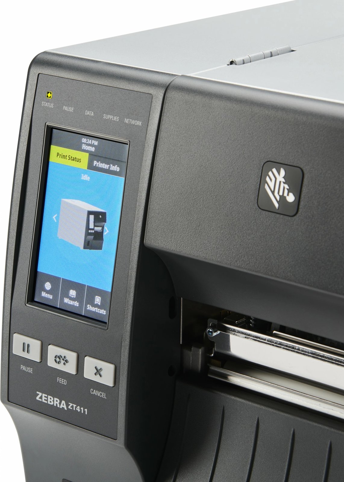 Printer etiketa Zebra ZT411, USB 2.0, RS-232, LAN, Bluetooth 4.1, 104mm, 300dpi, gri