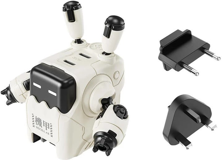 Karikues GaN GravaStar Delta35, 35W, 2x USB-C, Bardhë