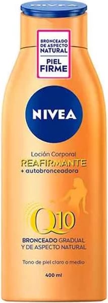 Locion trupit NIVEA Q10 autobronzues dhe përforcues, 400ml