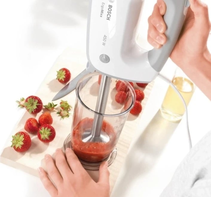 Mikser dorë Bosch MFQ36470, 450W, 5 shpejtësi, bardhë