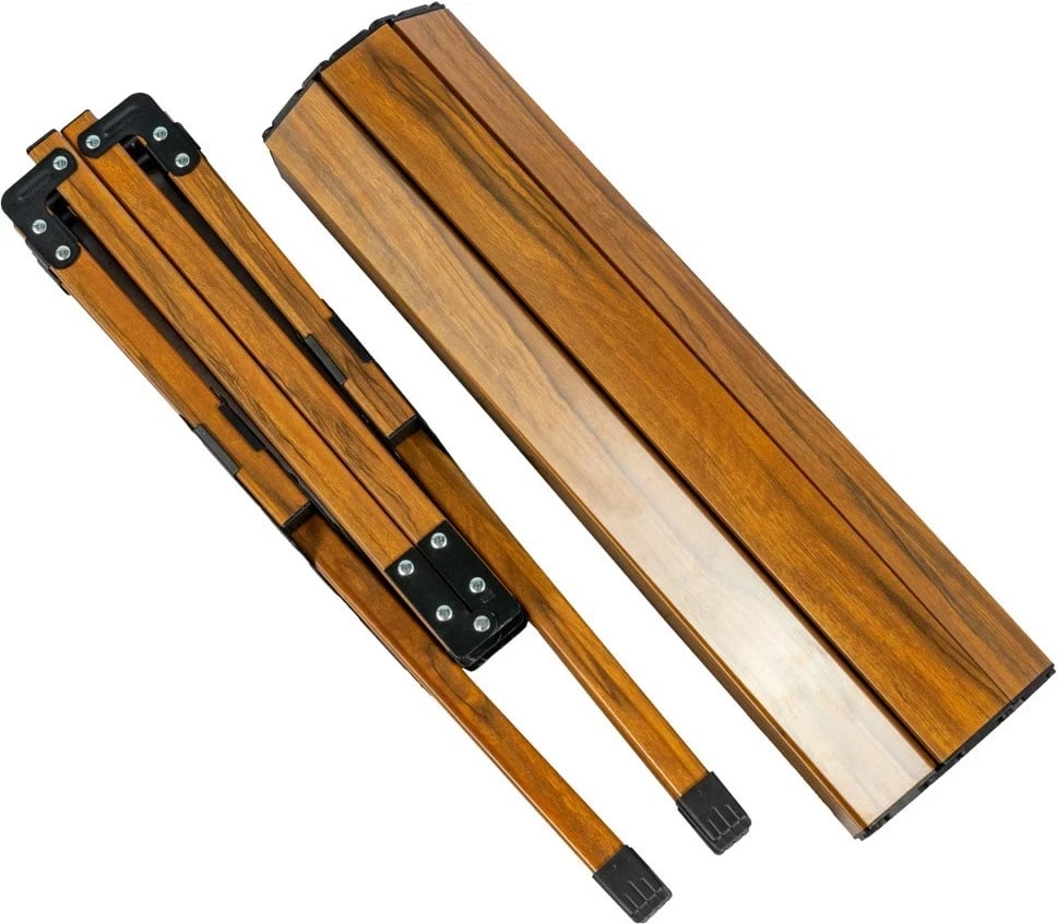 Tavolinë palosëse Mirpol DREVO 90, alumini, me çantë