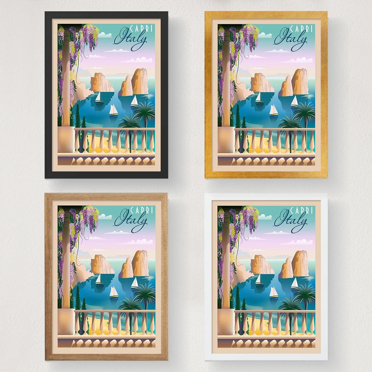 Poster A4, Wallity, Itali - 1960