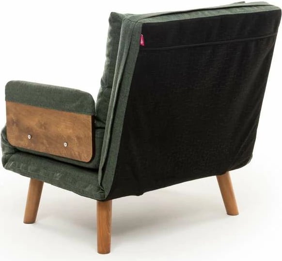 Krevat-karrige një vendës, Atelier del Sofa, Cosmo Single, ngjyrë e gjelbër
