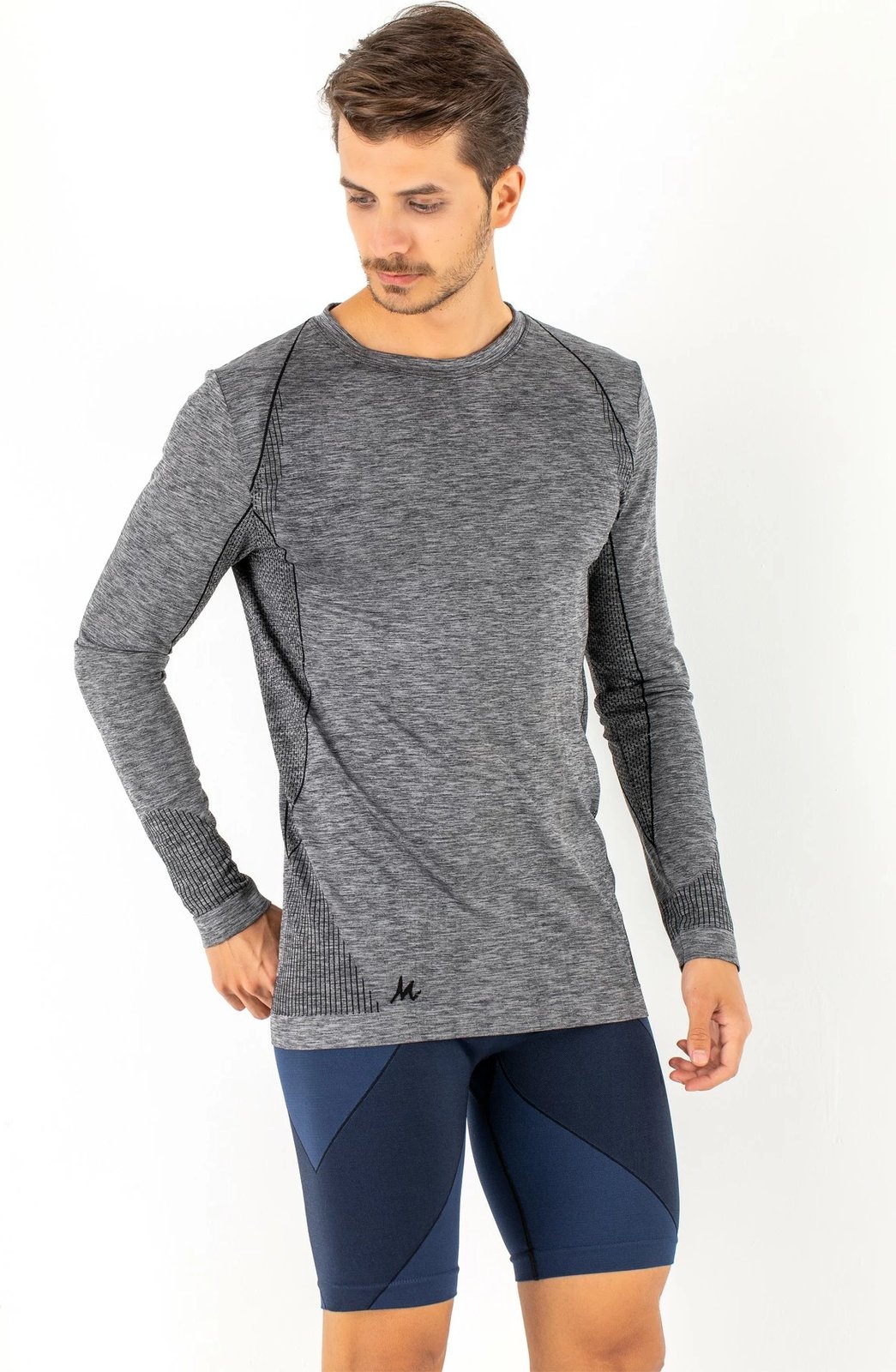 Bluzë sportive për meshkuj, Jumeon, 237-007400001, ngjyrë gri