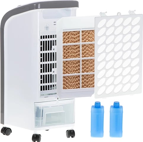 Ftohës ajri 3-në-1 Adler MS 7918 4L, rrjedhje ajri 270 m³/orë, oscilim 70°, bardhë/gri