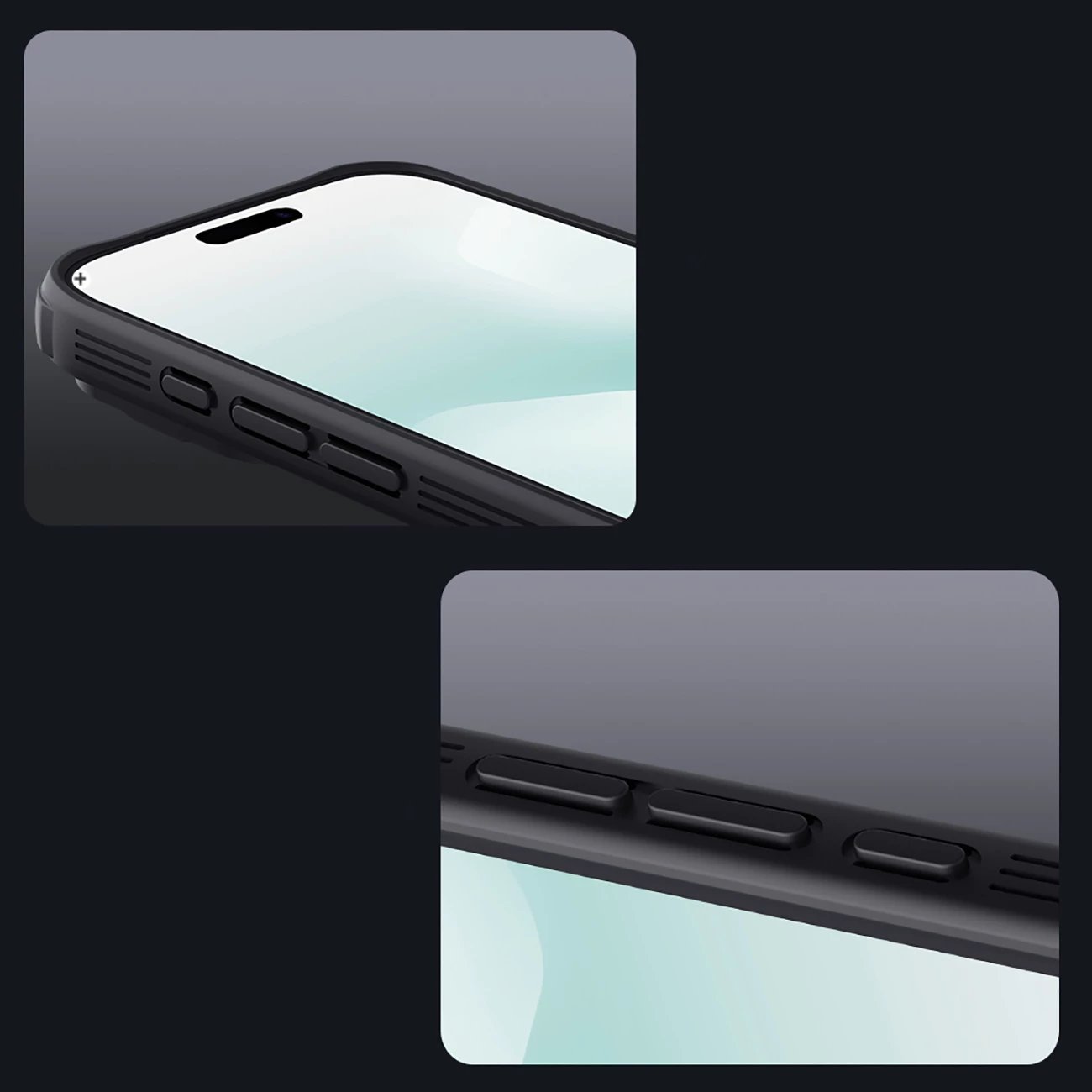 Mbështjellës Nillkin CamShield Pro për iPhone 17 Pro, MagSafe kompatibil, PC+TPU, transparent i zi