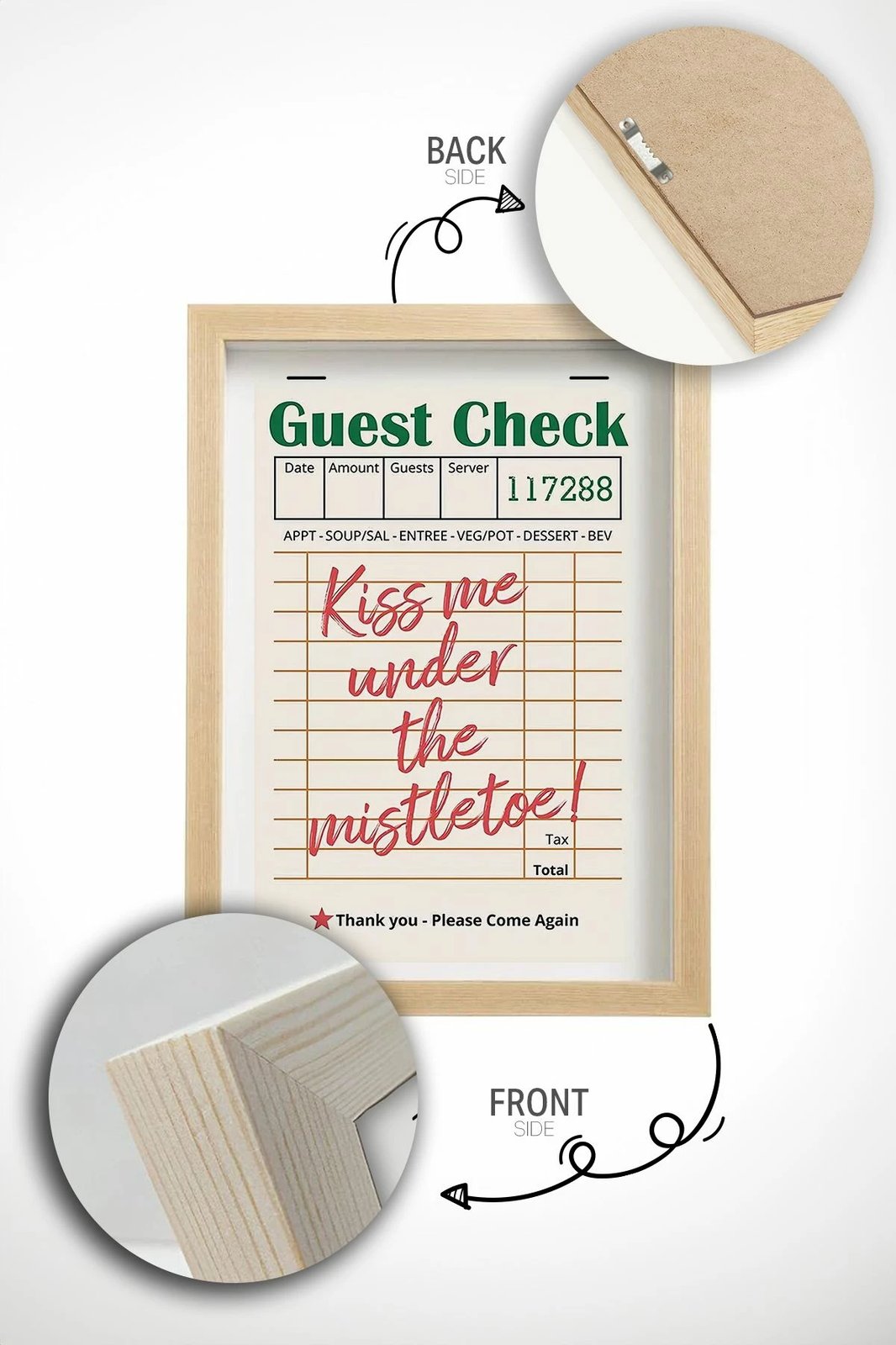 Set pikturash dekorative me kornizë, shumëngjyrëshe, 3 copë, Wallity, Ersy3Ham13