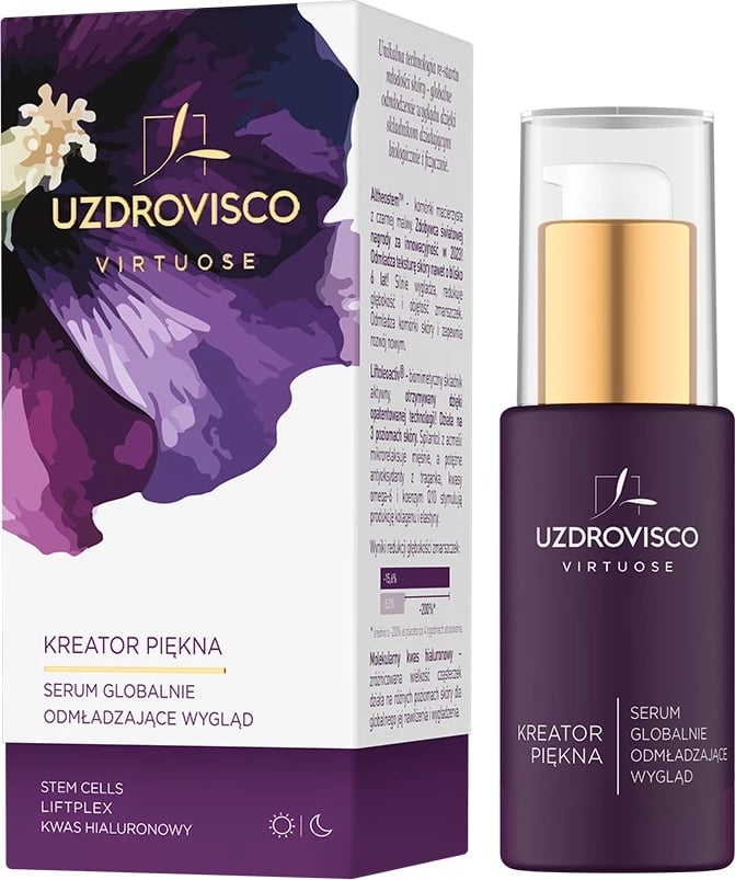 Serum për fytyrë UZDROVISCO Virtuose Creator Beautiful Global Rejuvenating për femra 30ml Serum për fytyrë UZDROVISCO Virtuose Creator Beautiful Global Rejuvenating për femra 30ml