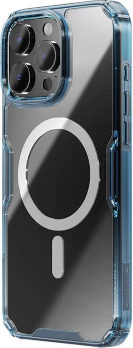 Mbështjellës Nillkin Nature TPU Pro Magnetic për iPhone 16 Pro Max, blu