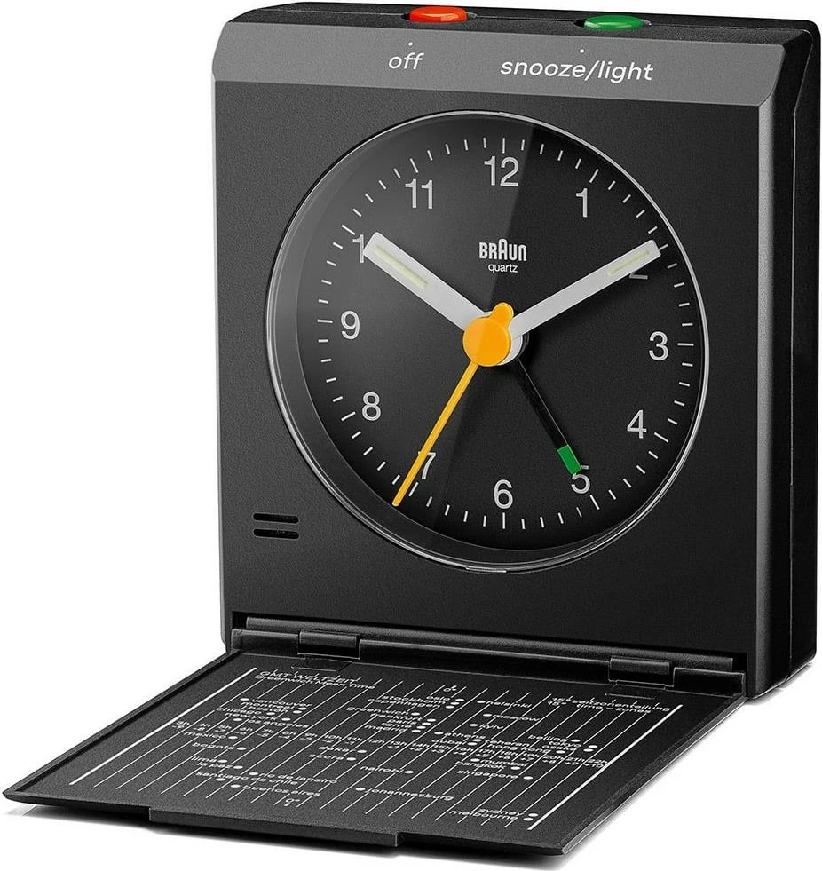 Orë alarmi Braun BC 05 B, quartz, me dritë dhe snooze, e zezë Orë alarmi Braun BC 05 B, quartz, me dritë dhe snooze, e zezë