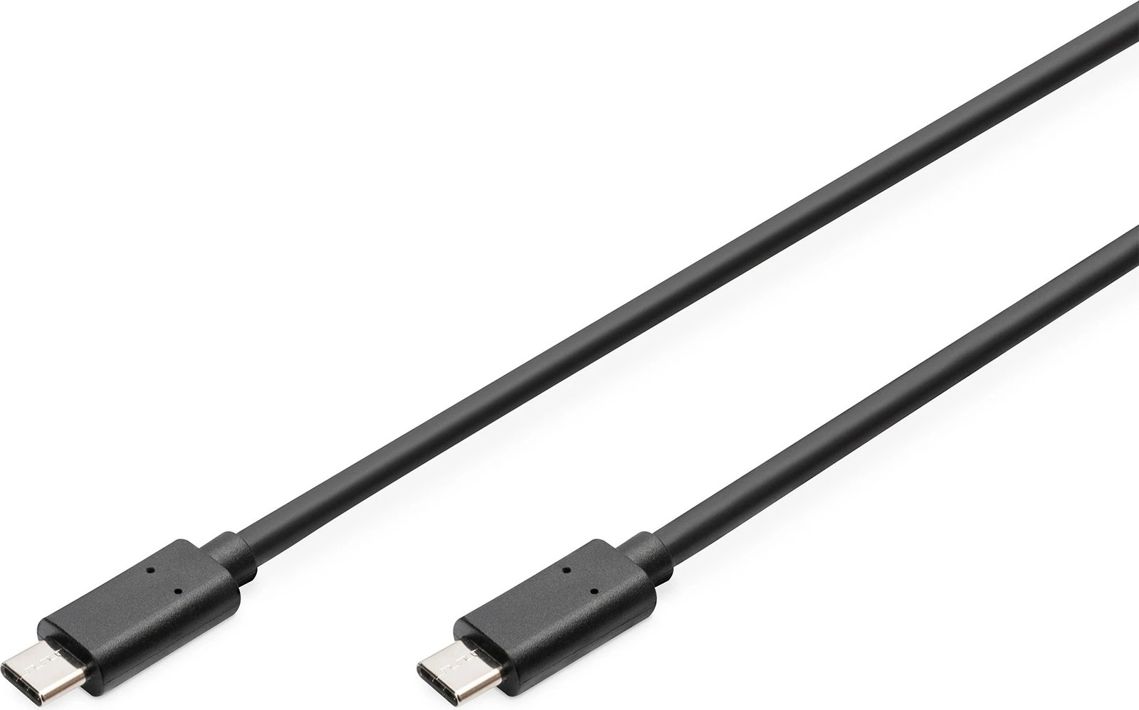 Kabëll USB Type-C Digitus, 3m, USB 2.0, i zi Kabëll USB Type-C Digitus, 3m, USB 2.0, i zi