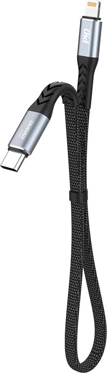 Kabllo Dudao L10P, USB-C në Lightning, 0.23m, PD 20W, e zezë