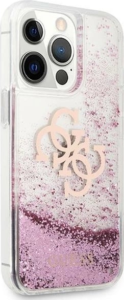 Mbështjellës Guess GUHCP13XLG4GPI për iPhone 13 Pro Max 6.7", hardcase, 4G Big Liquid Glitter, rozë Mbështjellës Guess GUHCP13XLG4GPI për iPhone 13 Pro Max 6.7", hardcase, 4G Big Liquid Glitter, rozë