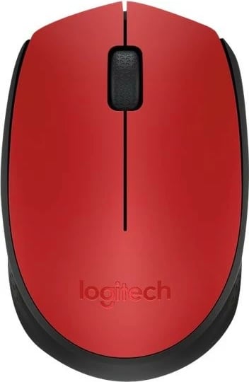 Maus Logitech M171 - Wireless, e zezë/kuqe