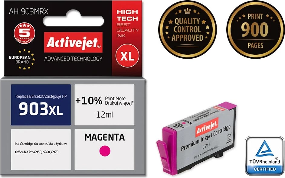 Ngjyrë zëvëndësuese Activejet AH-903MRX për printer HP