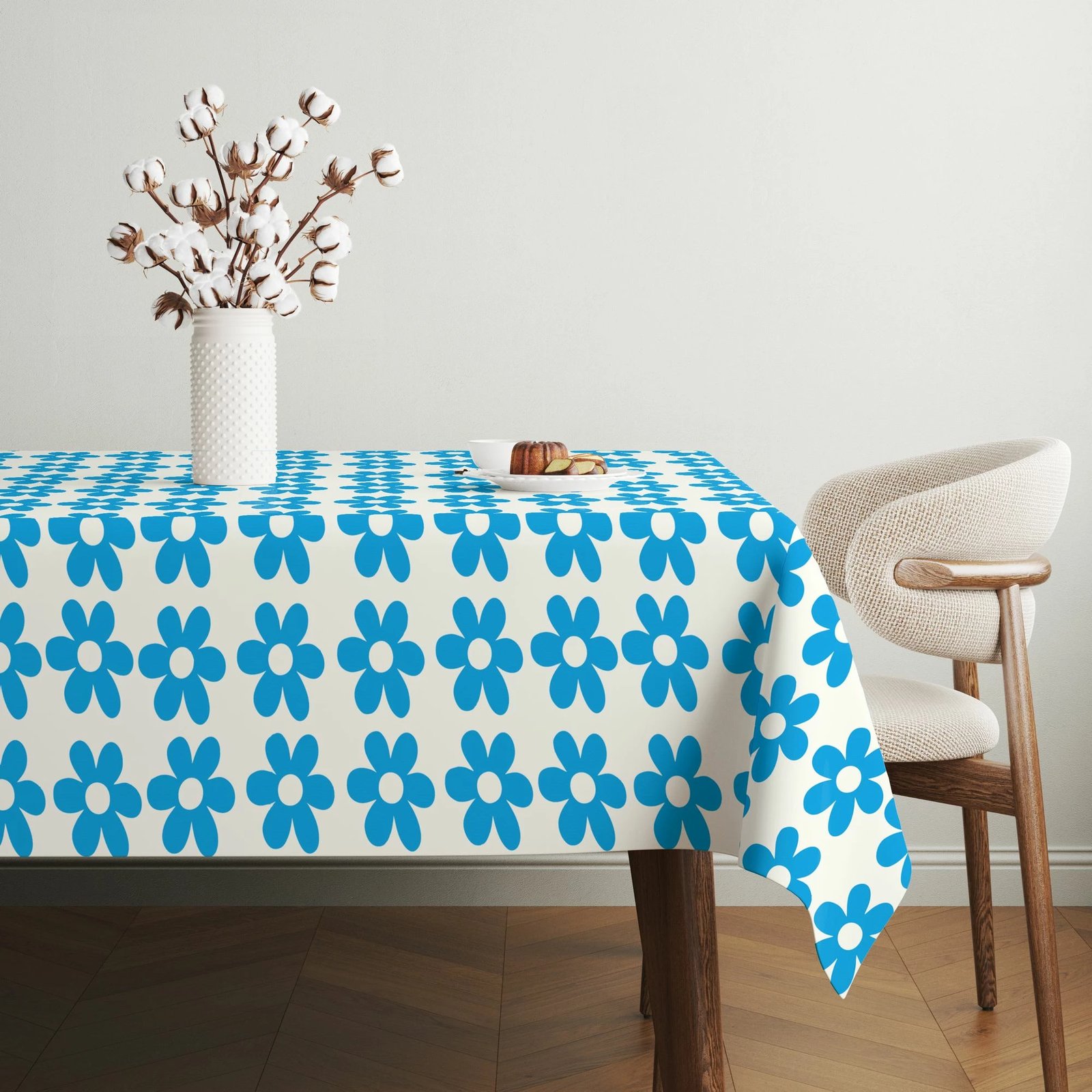 Mbulesë tavoline Hermia, Gravellamb2, shumëngjyrëshe, 140x140 cm