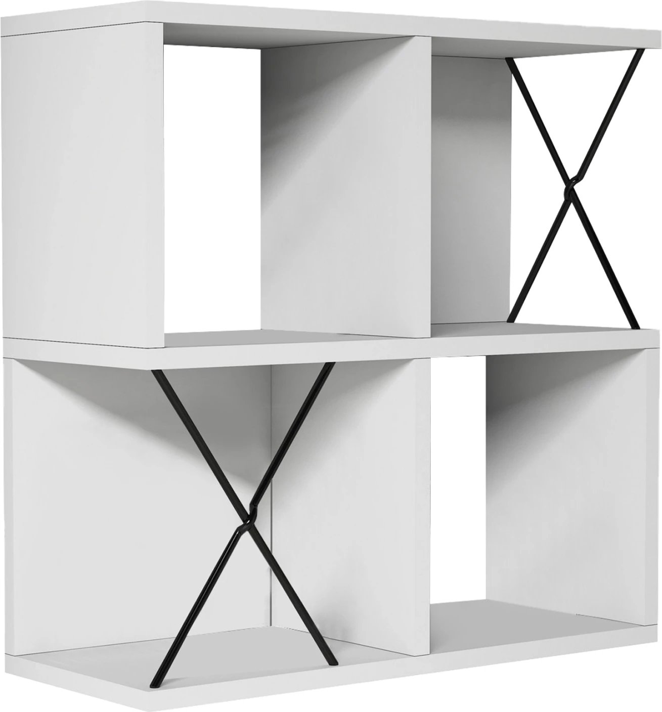 Raft muri FH9520.03 melaminë, ngjyrë bardhë, 60x24x60H cm