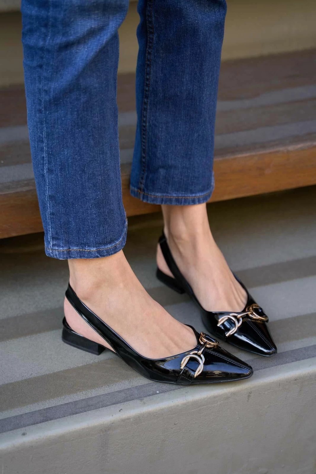 Këpucë të zeza për gra, Babette Jumeon, MK1340024YFT10-02