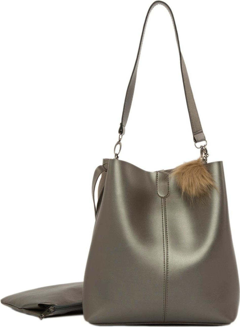 Çantë supi Zoozie Bags, 2770 - 38264, ngjyrë argjendi