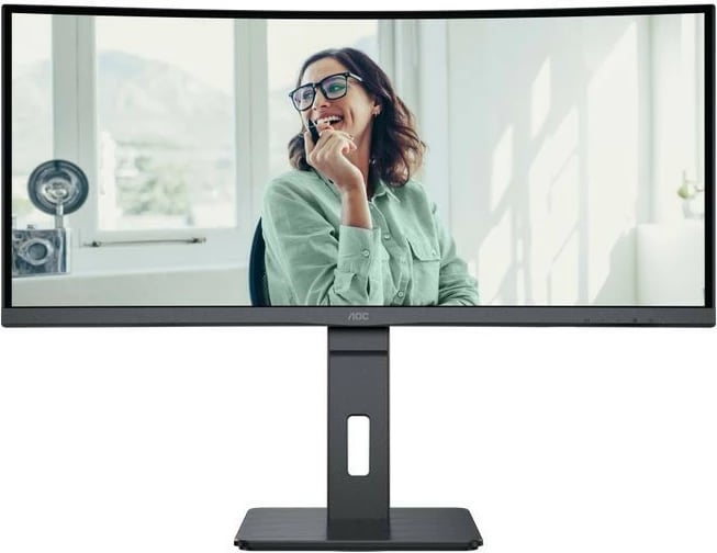 Monitor AOC CU34P3CV, 34", VA, WQHD, 100Hz, i lakuar, i zi