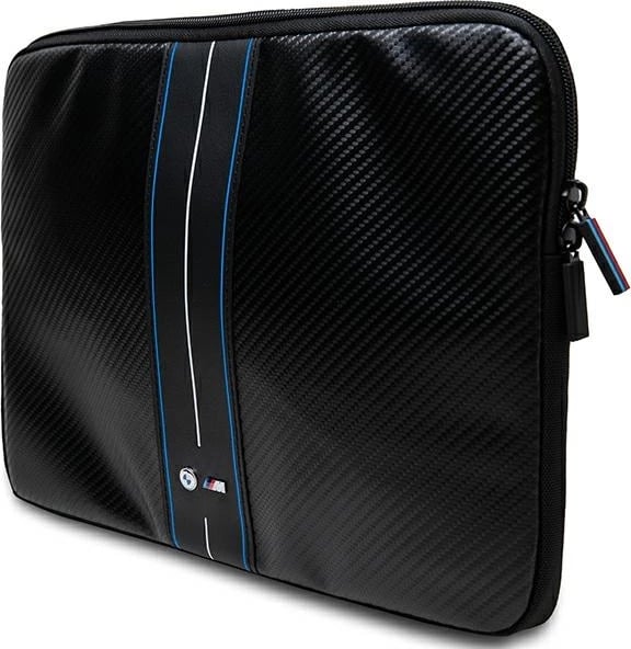 Mbështjellës BMW Carbon Blue Stripe për laptop 16", i zi
