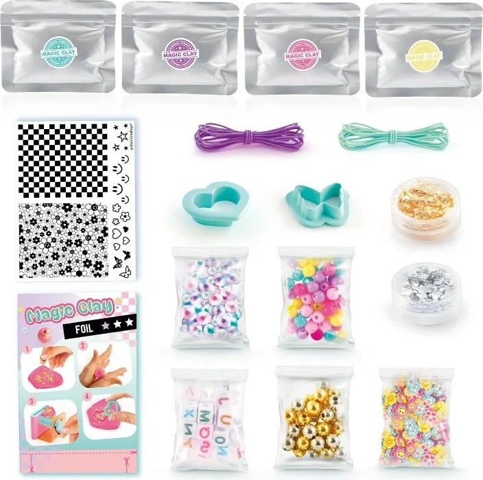 Set kreativ për bizhuteri, Epee Project Glam Bizu Workshop EP60470, mbi 10 projekte, mbi 100 dekorime, shumëngjyrësh, set shtesë