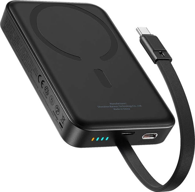 Powerbank Baseus Mini 10000mAh 30W, wireless, Bayern Edition, e zezë