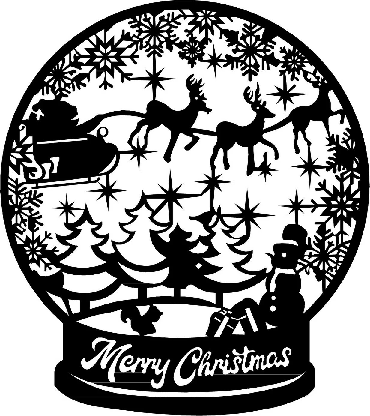 Aksesor dekorativ metalik për mur, Wallity, Merry Christmas, i zi, 50x50cm