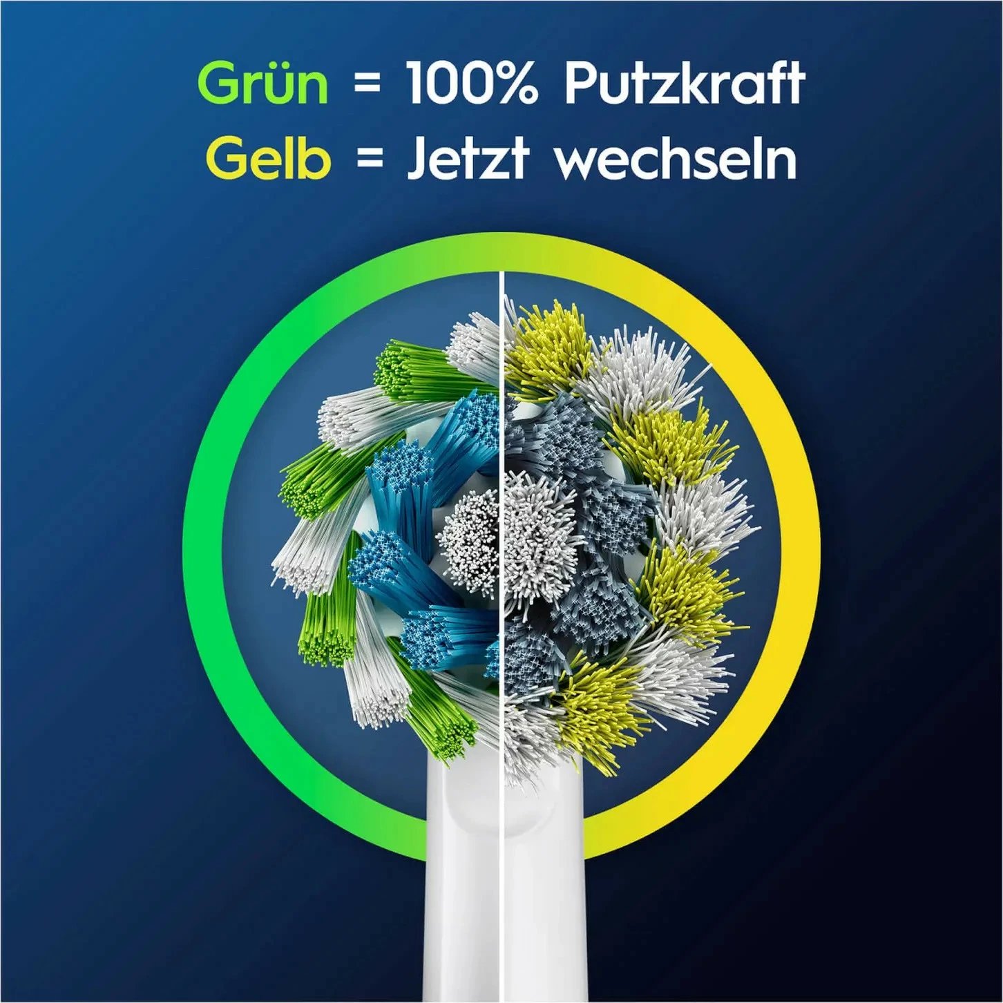 Koka rezervë për furçë dhëmbësh Oral-B CrossAction, 4 copë, e bardhë