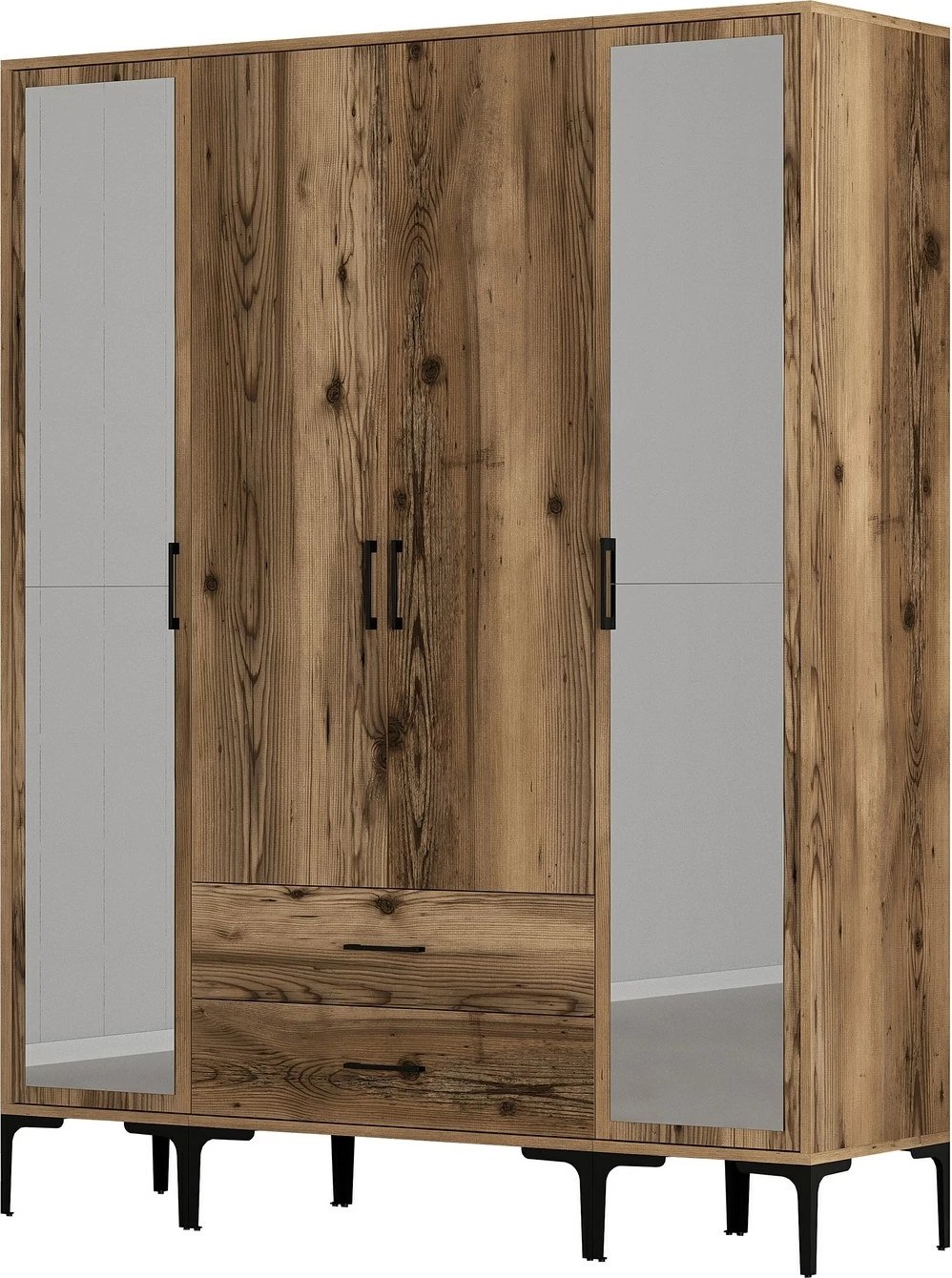 Dollap garderobe, ngjyrë arre, Skye Decor, Kumsal RTR