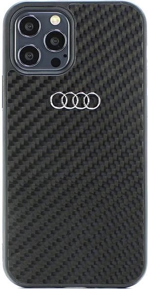 Mbështjellës Audi Carbon Fiber për iPhone 12/12 Pro 6.1", i zi
