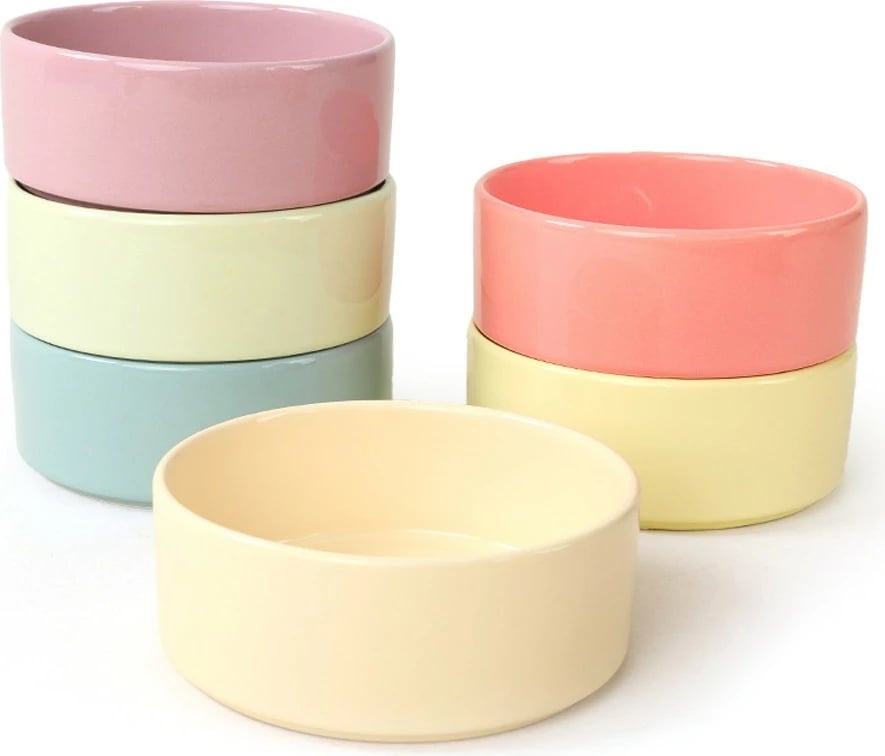 Set tasash qeramike, shumëngjyrëshe, 6 copë, Hermia Concept, ST038706F17XA000000MAKA500