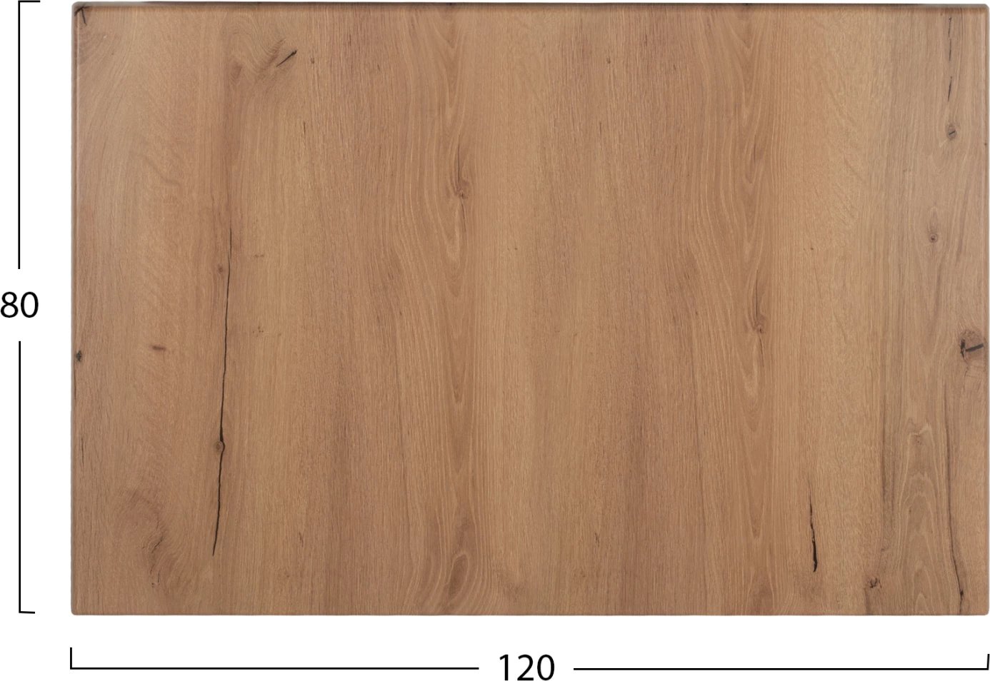 Sipërfaqe tavoline profesionale, ngjyrë druri natyral, FH5630.14, 120x80cm