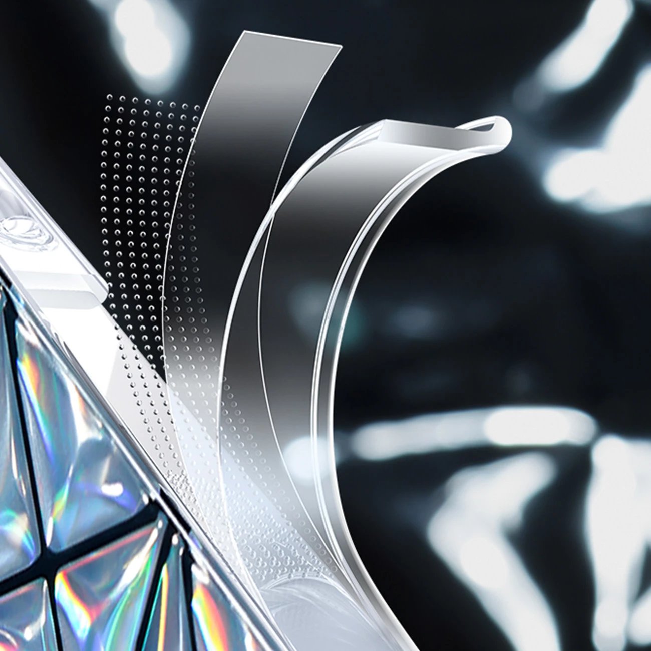 Mbështjellës Kingxbar Miya Series për iPhone 14, TPU, i bardhë