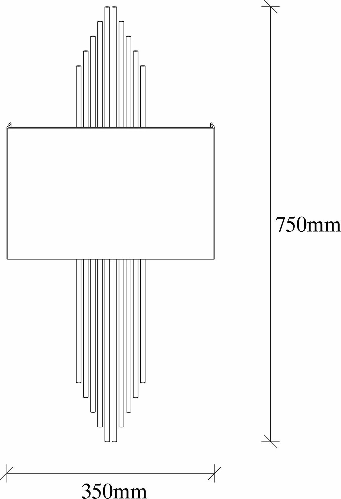 Llambë muri Opviq, 621 - A, ngjyrë e zezë
