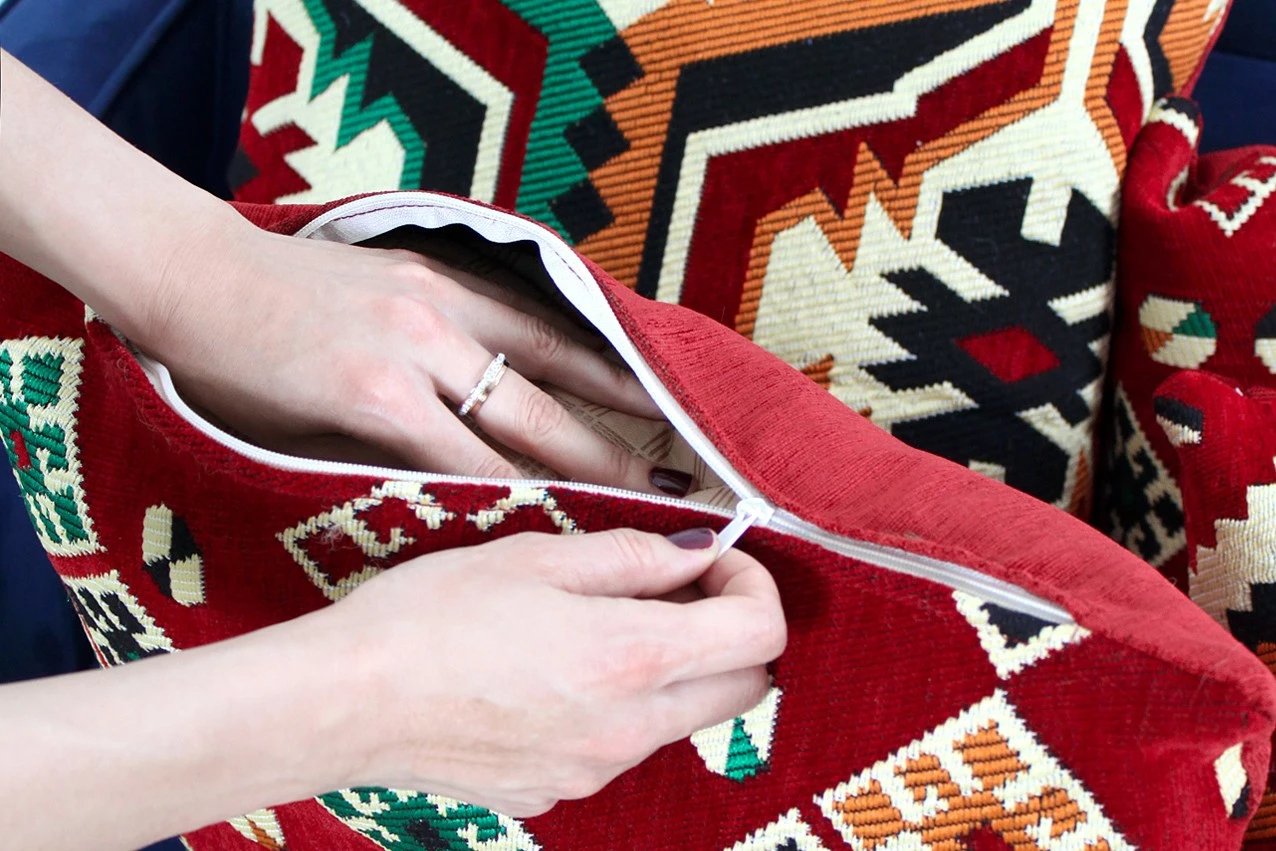 Jastëk dekorativ Esmeli, shumëngjyrësh, Evila Originals, 58x33cm