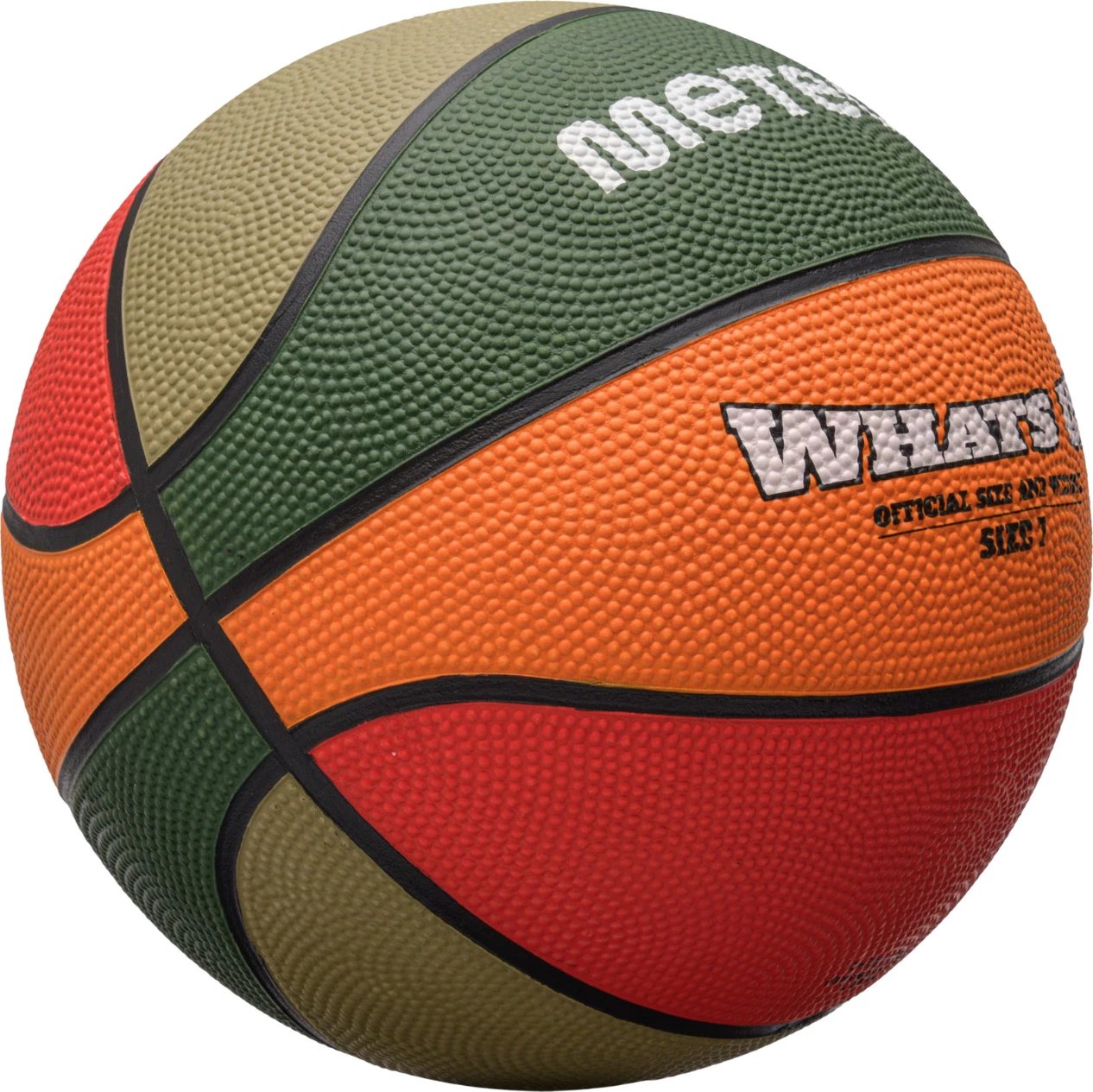 Top basketbolli Meteor, jeshil-portokalli