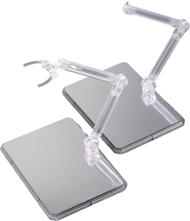 Set bazash ekspozimi Bandai Action Base 7, clear color me ngjitëse pasqyre, 2 copë
