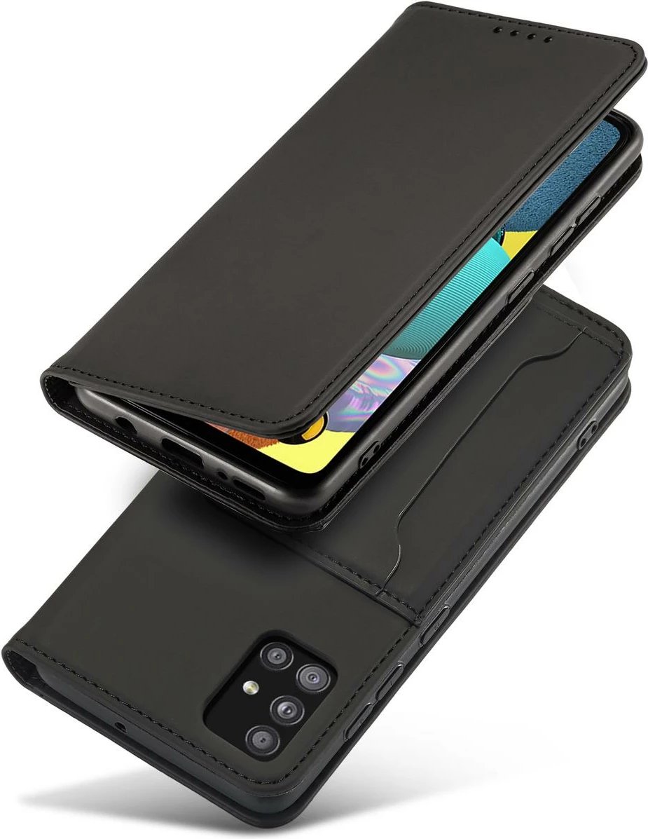 Mbështjellës Hurtel Magnet Card Case për Xiaomi Redmi Note 11 Pro, me kapak, portofol dhe qëndrim, i zi Mbështjellës Hurtel Magnet Card Case për Xiaomi Redmi Note 11 Pro, me kapak, portofol dhe qëndrim, i zi