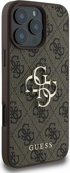 Mbështjellës Guess 4G Big Logo për iPhone 16 Pro, Kafe Mbështjellës Guess 4G Big Logo për iPhone 16 Pro, Kafe