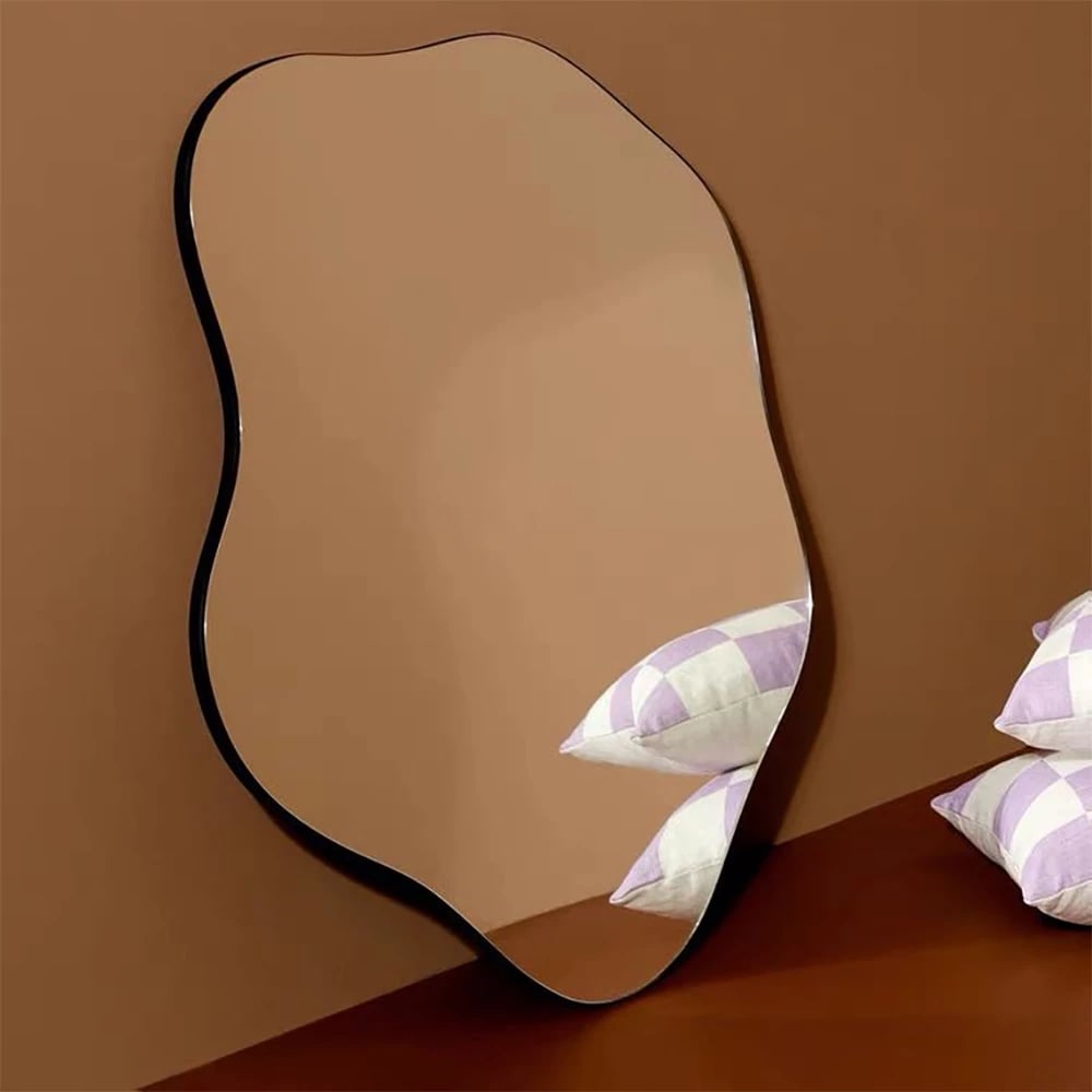 Pasqyrë Figure, formë abstrakte, MDF, 50x60cm