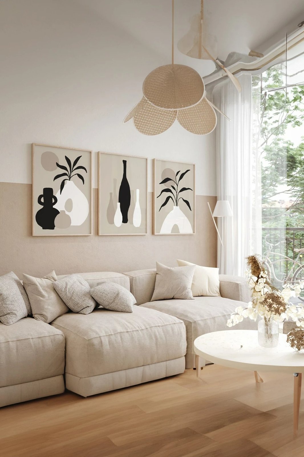 Pikturë dekorative me kornizë (3 copë), Wallity, Artsycllct40