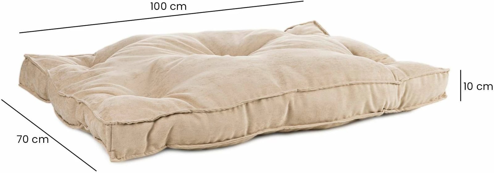 Shtrat për kafshë Paws & Whiskers, DSY-M10, bezhë, 70x100x10cm