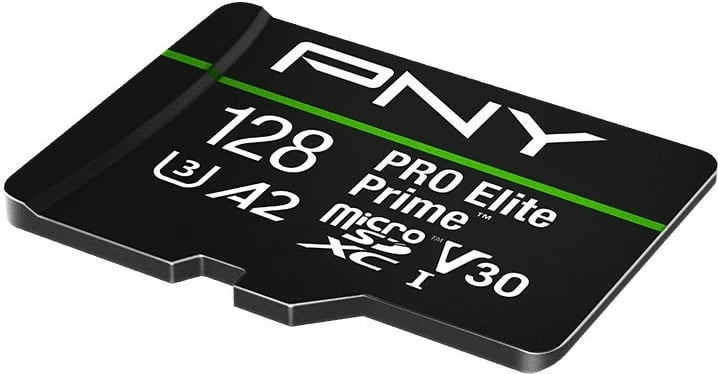 Kartë memorie PNY PRO Elite Prime 128GB, microSDXC, Class10 U3 V30, e zezë