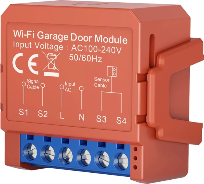 modul Wi‑Fi për derë garazhi, Avatto GDS16, kompatibil me Tuya Smart Life dhe asistentë zëri, AC 100‑240V, sensor 5 m