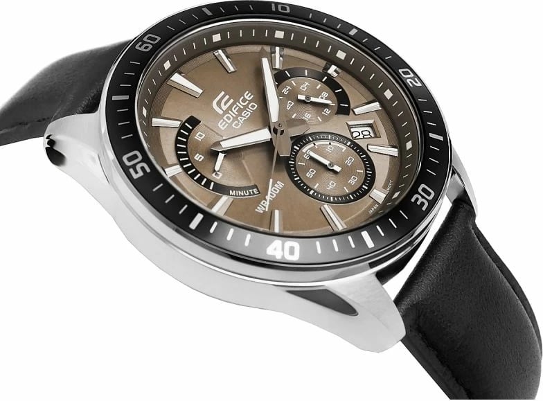 Orë dore për meshkuj Casio, e zezë